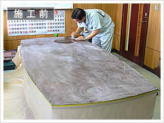 オフィスデスクの施工前